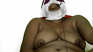 black indian maid moans loudly during creampie!