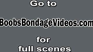 pale redhead with big boobs tied as slave 😈