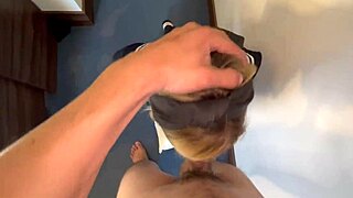 i punished the fuck doll to suck my cock hard