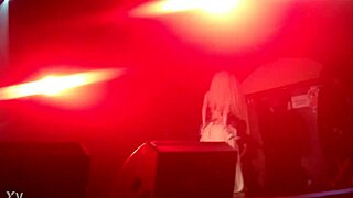 lady gaga strips clothes on stage