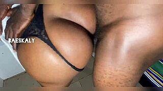 he went crazy riding my back with his big black cock in passionate bedroom session