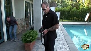 Her oversized fake tits are perfect for titty fucking and her ass for anal