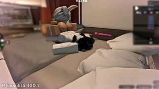 Teasing a snow bunny before intimate moments with a follower in part one