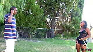 Ebony Girlfriend Tricks Best Friend with BBC Fuck