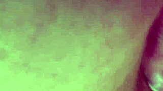 she plays with a big dildo, feeling every inch