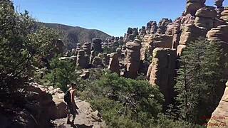 She sucks and swallows on that public hiking trail!