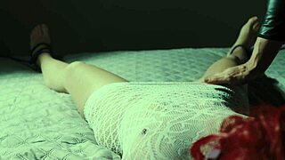 He ties my hands and feet, then licks my pussy till I cum