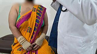 Doctor thoroughly checks Telugu aunty's enticing boobs in steamy hospital examination