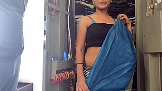 Desi maid fucks boss while cleaning!