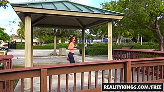 i banged harley ann wolf and tyler steel on the street, cumshot facial