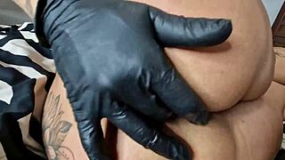 the muscular bitch danaxmuscles teasing and pleasing the neighbor in trailer