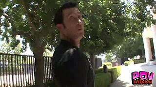 Hot blonde singer Briana gets intense POV fucking and sucking