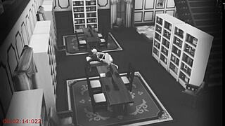 Wife Meets Stranger at Library Cam