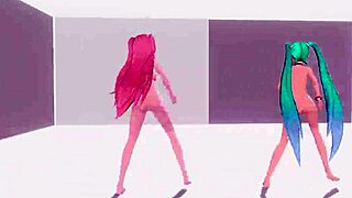 Hatsune Miku and Luka in World End Dancehall Project Diva Full Nude Mod