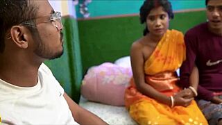 desi innocent wife shared by unlucky husband plz dont cry