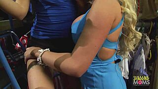 blonde milf assistant ravaged in wild group sex