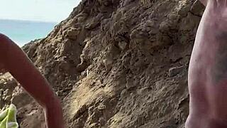 Alexey Panin and Sugarnadya take busty girlfriend to San Diego nudist beach! 🌴