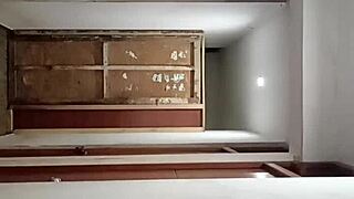 My roommate fucks me secretly in dorm, leaving creampie