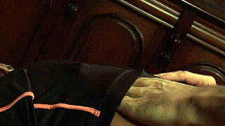 jasmine black licks cum off her huge tits