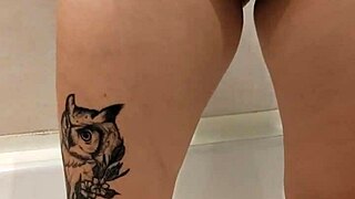 Preparing my tight pussy for step brother tonight