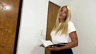 helping my stepdaughter with studies when alone at home