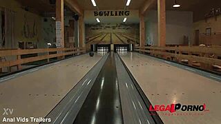 Angie Moon's Horny Girlfriend Takes 6on1 DP at Bowling