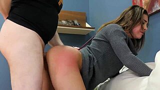 the bdsm slut gags on strapon while bound and choked