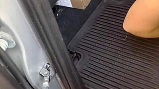 big titty hooker tempts with public fuck, swallows cum