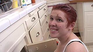 Lily Cade And Ryan Keely Fuck In The Kitchen!