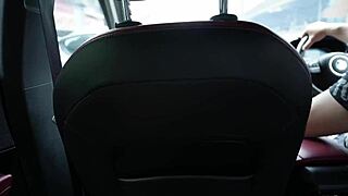 Cab driver catches me masturbating and gives rough fucking outdoors