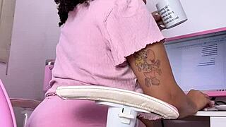 curvy girl says, watch me eat and fart all over the place