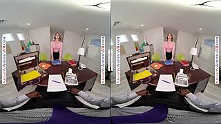 Kenzie says, 'Fuck me hard in your office at Naughty America.'