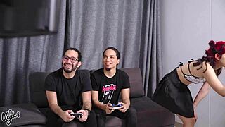 my friend's girlfriend cindy luna begged for double penetration, so we gave her a rough group fuck