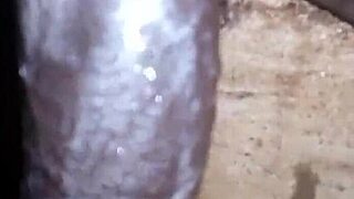 bigblackie shave and masturbate with my big black dick