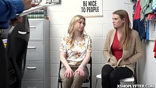 shoplifter ashley lane bends over, gets fucked hard from behind