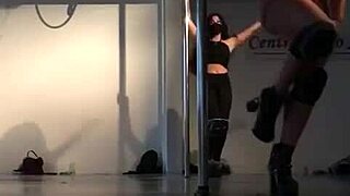 sexy doctora says, 'watch me undress dancing on the pole'