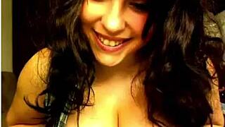 Beautiful Girl Plays With Her Big Boobs