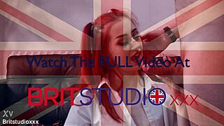 Skinny British Redhead Gets Fucked and Swallows Cum in Her Uniform 😍