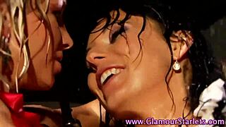 Clothed Lesbians Toy Cunt In Satin Fetish!