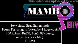 sexy brazilian nymph bruna ferrari fucked by four huge cocks dap anal cumshot firing squad datm 4on1 monster bbc ob520