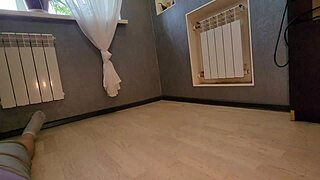 Mistress bbw doctor slaps heel on patient's cock, controls orgasm with feet in tights 😈