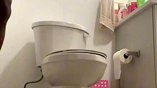 Remi rides big black cock on toilet with big tits