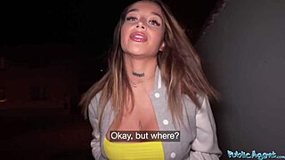 thick big ass latina slides it on a big dick in public