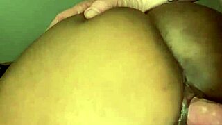 white cock jiggles ebony milf ass