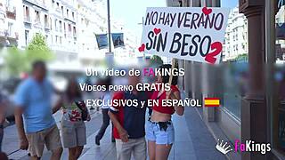 Sexy Mature Sandra Kisses And Fucks Random Men Outdoors Today