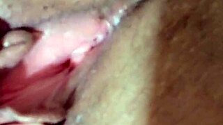 Cleaning the honey off my vibrator and cumming more part 2