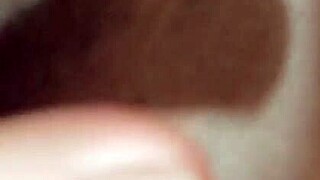 Cleaning the honey off my vibrator and cumming more part 2