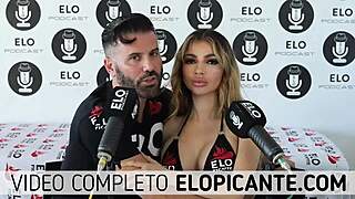 Feel the Intense Passion as Elo Podcast Sucks Veve Valencia's Breasts Tenderly.