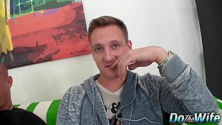 Curious housewife jessica malone explores new experiences with a large partner