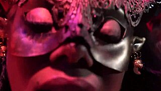 Bondage style fucking contrasts with deep focus on pleasure